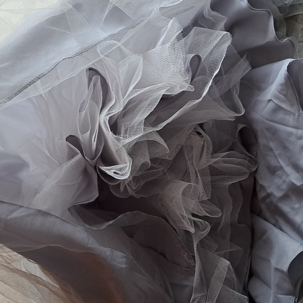 Terani Couture voluminous tulle evening formal gown crystals satin straps sz4-6 - Picture 13 of 16